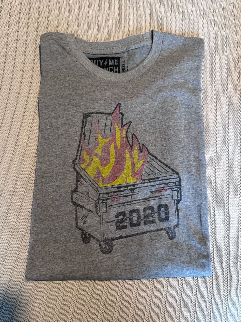 Men’s Grey '2020 Dumpster Fire' Graphic Tee